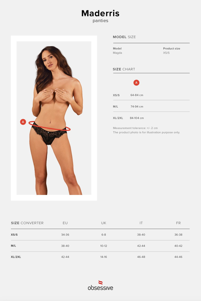 Трусики-бразилианы Obsessive Maderris