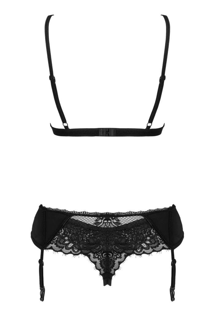 Комплект білизни мереживний з поясом Obsessive Maderris set