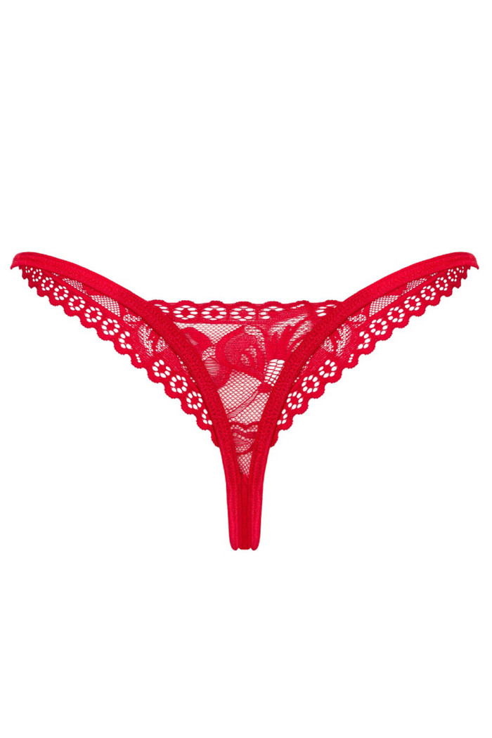 Трусики-стринг кружевные Obsessive Lacelove