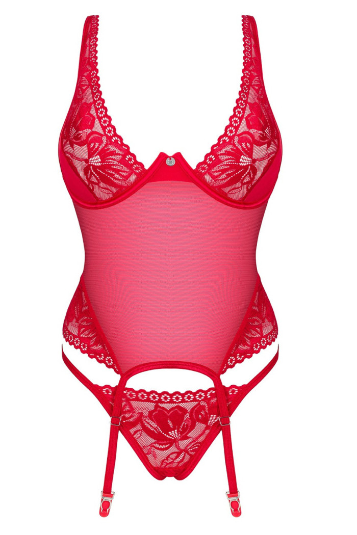 Корсет з трусиками Obsessive Lacelove corset