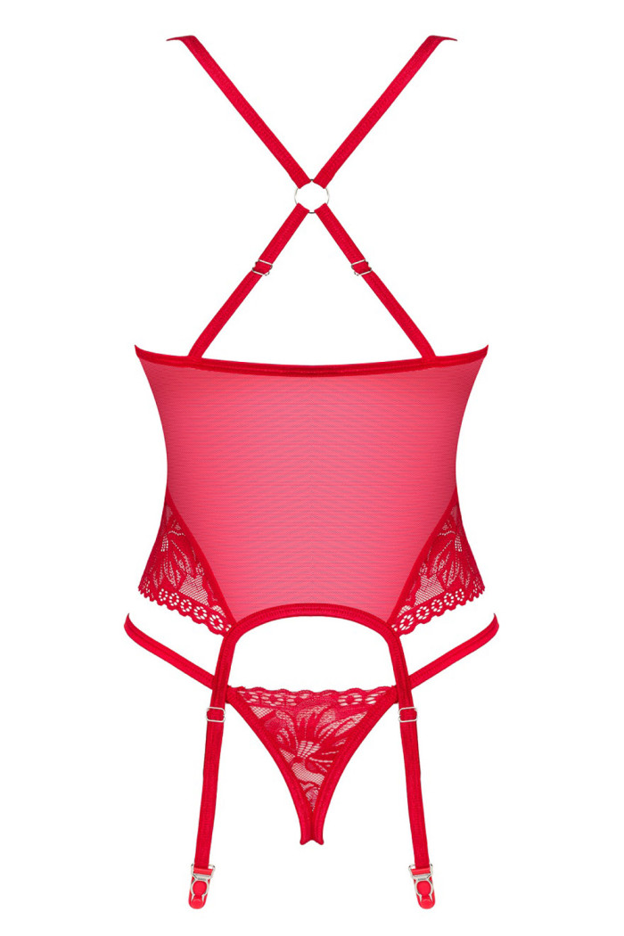 Корсет з трусиками Obsessive Lacelove corset