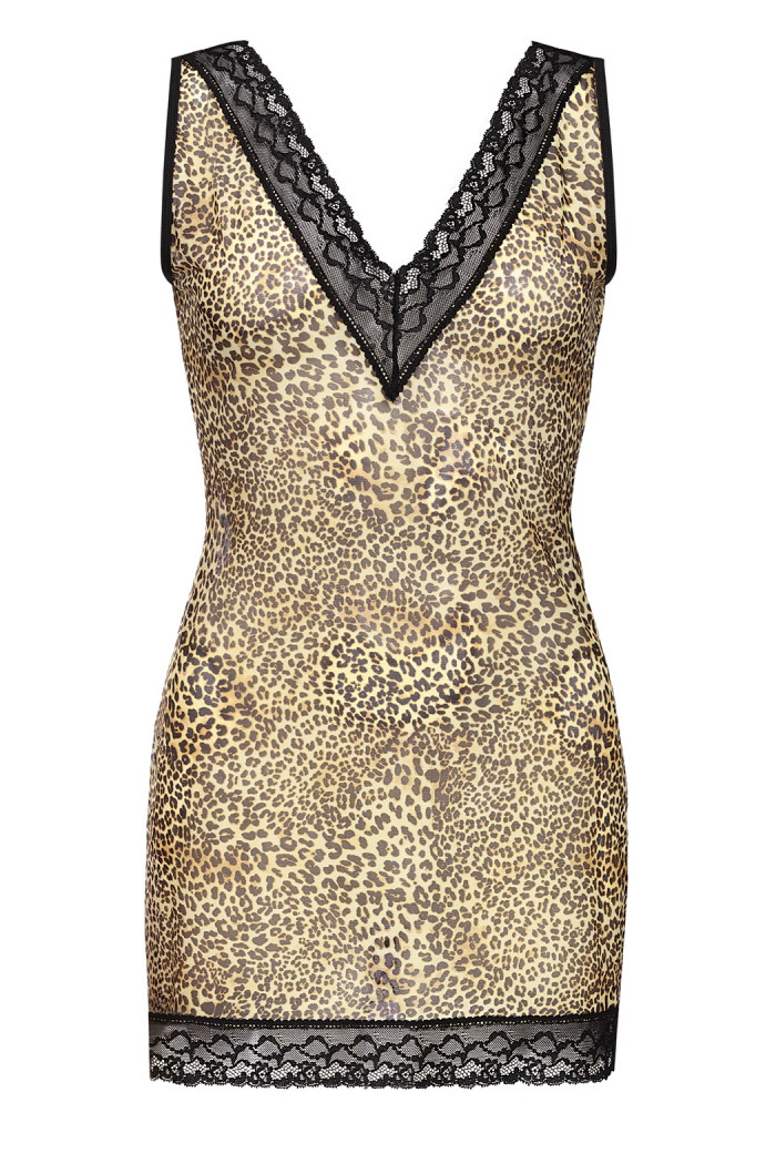 Комбинация ночная с леопардовым принтом Anais Cherish