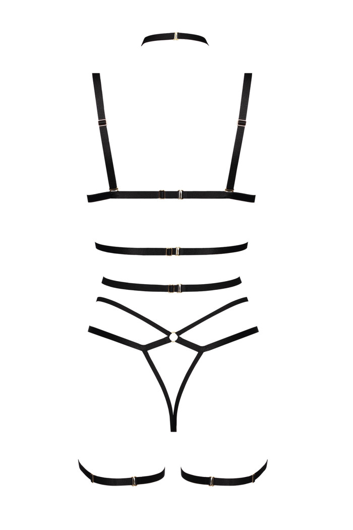 Комплект в леопардовый принт с поясом Anais Cozmo