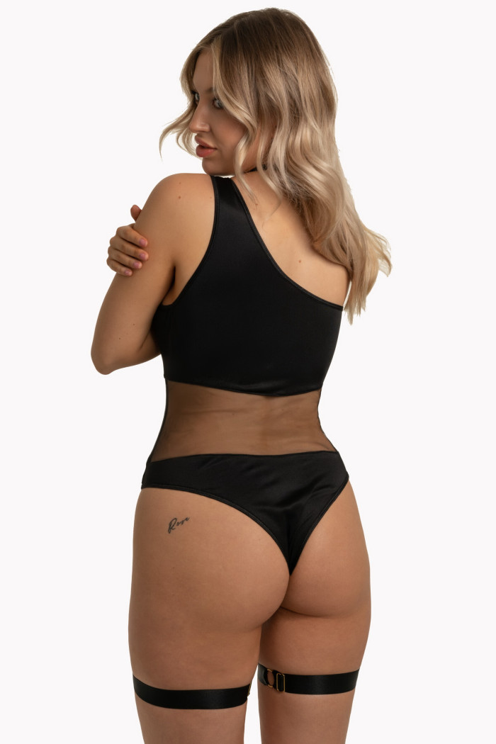 Боді з відкритим плечем та підв'язками Anais Kora