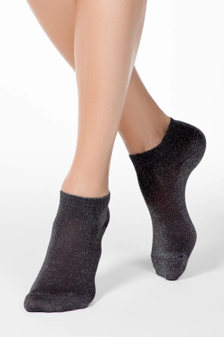 Носочки хлопковые с люрексом EcoSocks Lurex Cotton