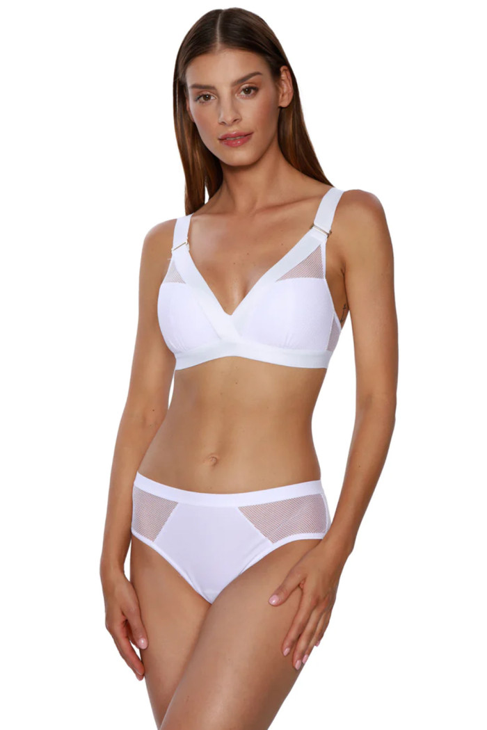 Бюстгальтер с мягкими чашками без косточек Kinga Lara WB-748 Bianco