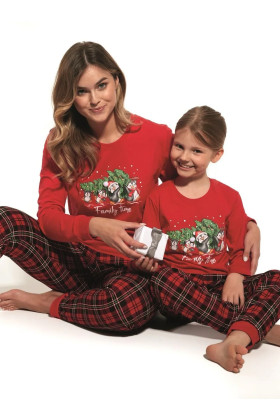 Женская пижама с новогодним принтом Cornette 671/306 Family Time