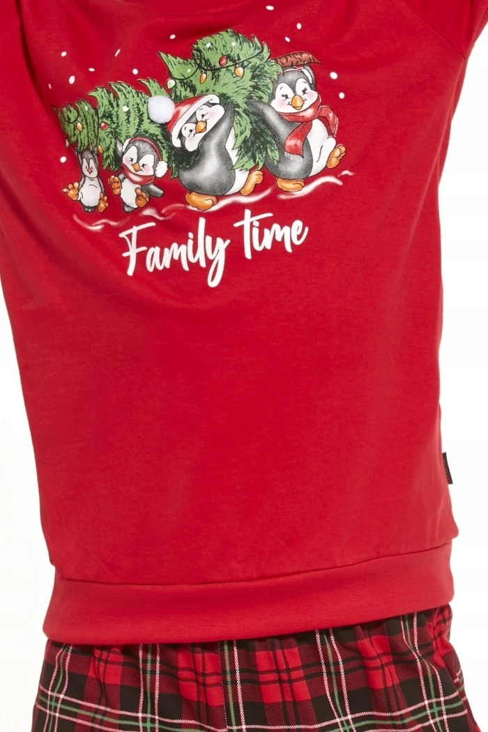 Піжама дитяча для дівчинки з новорічним принтом Cornette 594/159 Family Time