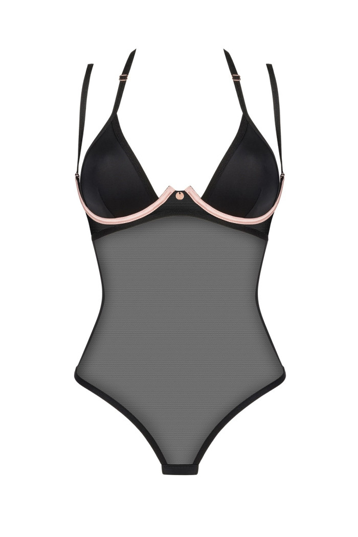 Боді напівпрозоре з тонкими бретелями Obsessive Selinne