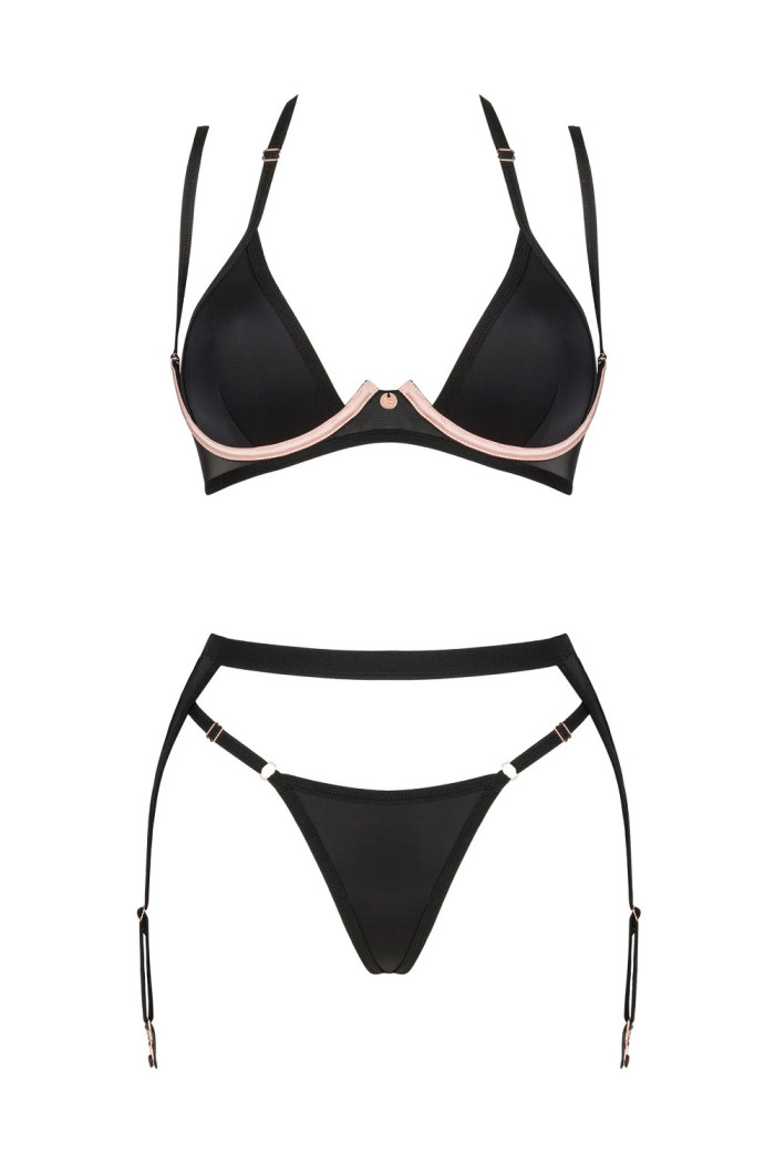 Комплект белья с поясом для чулок Obsessive Selinne set