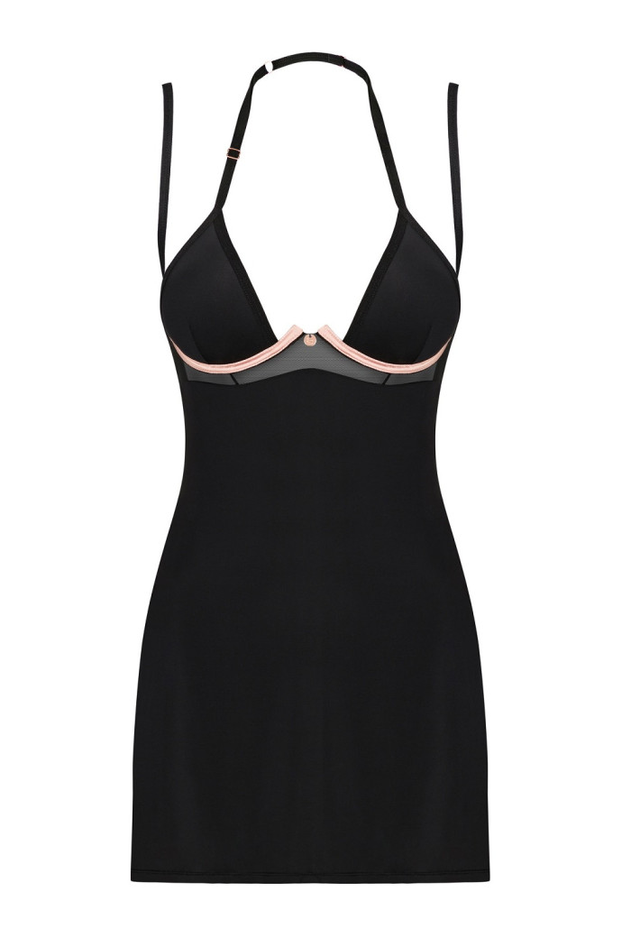 Комбинация сатиновая с трусиками Obsessive Selinne chemise