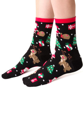 Шкарпетки новорічні жіночі STEVEN 136 New Year 091