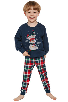 Пижама для мальчика с новогодним принтом CORNETTE 593/154 SNOWMAN