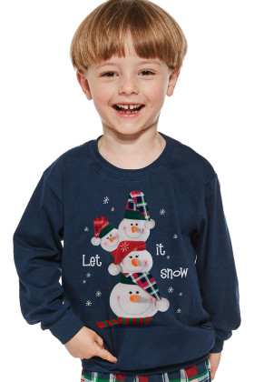 Пижама для мальчика с новогодним принтом CORNETTE 966/154 SNOWMAN