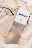 Носки хлопковые без резинки в рубчик Steven 018