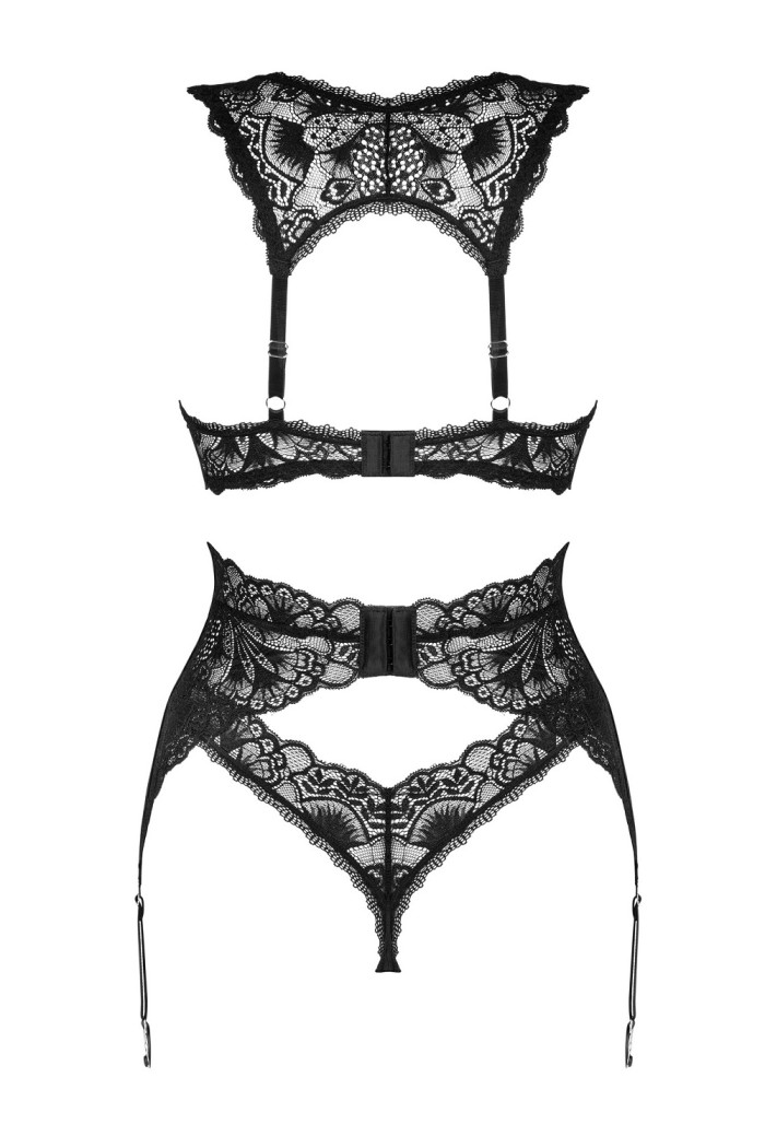 Комплект білизни мереживний з поясом Obsessive Donna Dream set
