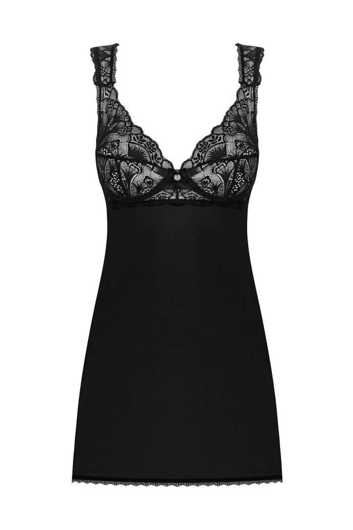 Комбінація з мереживним ліфом Obsessive Donna Dream babydoll