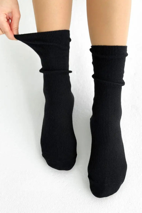 Шкарпетки теплі високі в рубчик InSecret B2518