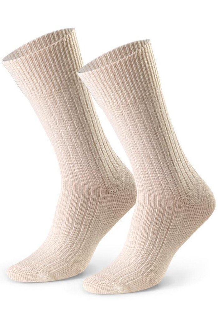 Носки женские теплые в рубчик из шерсти STEVEN 093 Wool