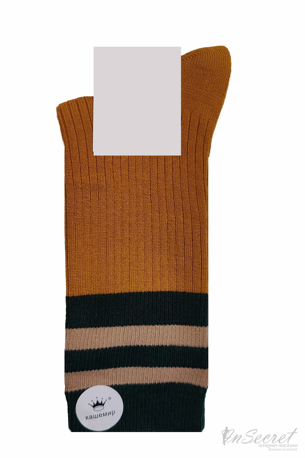 Шкарпетки в рубчик з кашеміром InSecret BY561