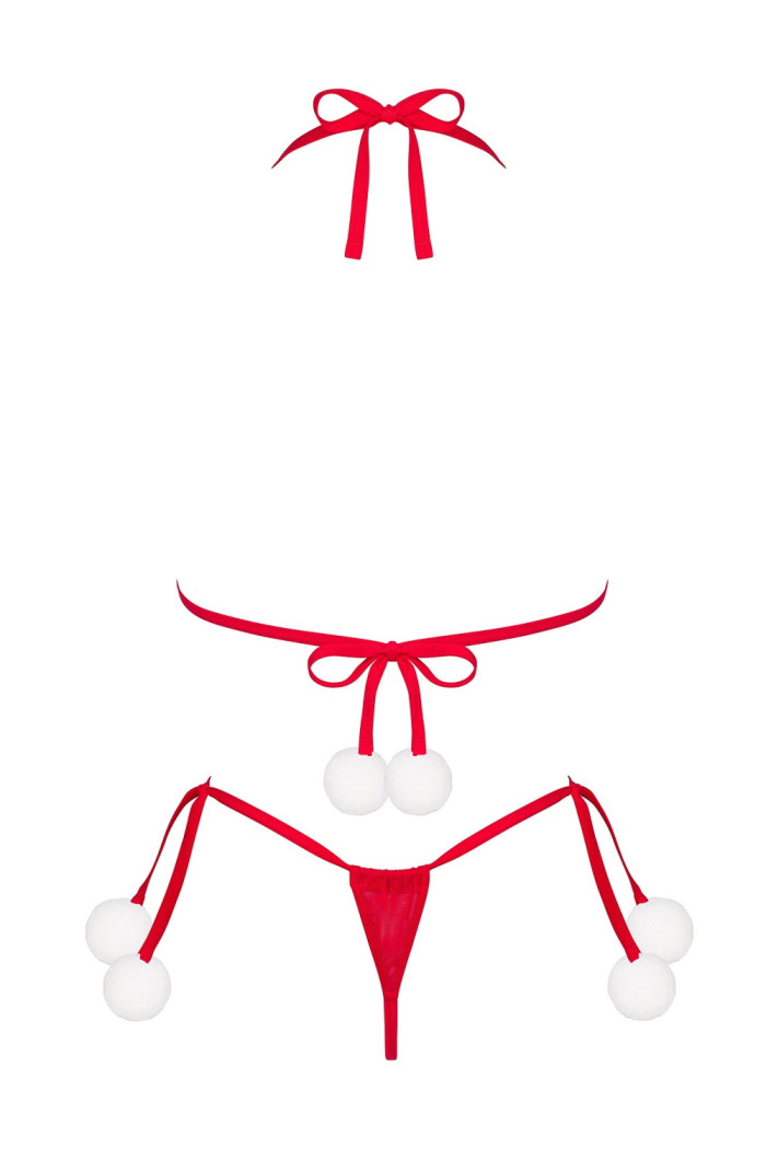 Комплект білизни новорічний Obsessive Bobble Girl