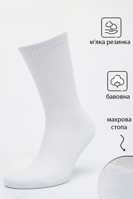 Шкарпетки високі з махровою стопою MasterStep 3450 Sport Unisex