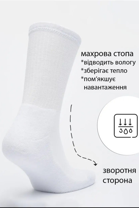 Шкарпетки високі з махровою стопою MasterStep 3450 Sport Unisex