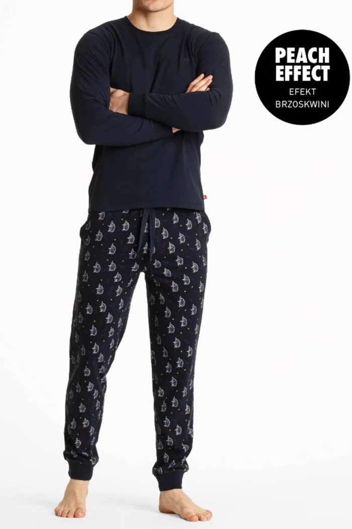 Мужской комплект-пижама с принтом "Ежики" Atlantic NMP-361/07