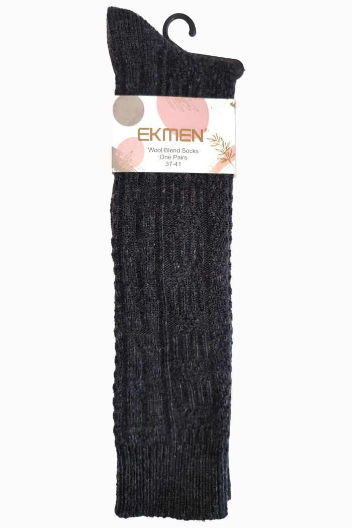 Гольфы теплые вязаные с шерстью Ekmen Wool Blend