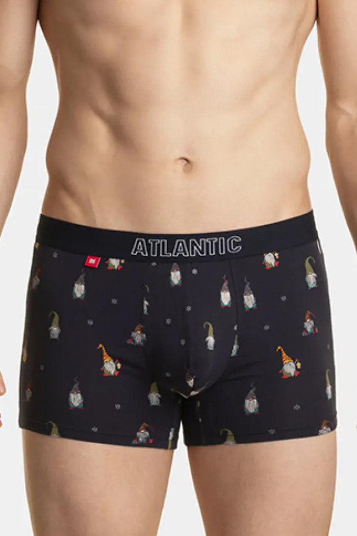 Трусы-боксеры с новогодним принтом Гномы Atlantic 2GMH-019 (2 шт)