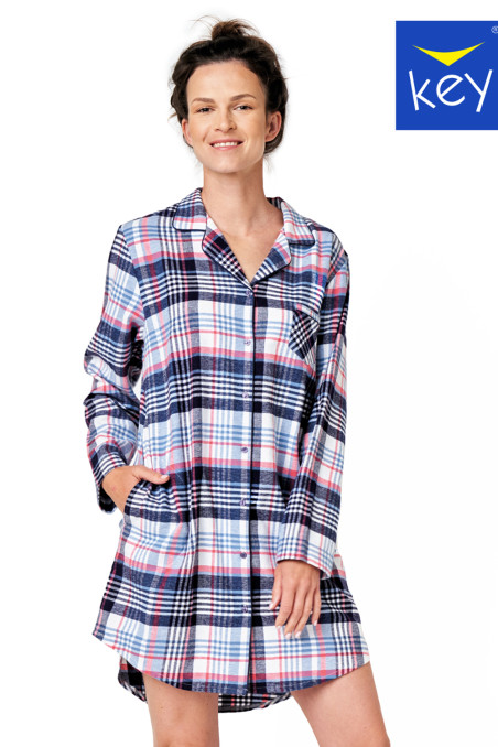 Платье-рубашка фланелевая в клетку Key LND 454 B23