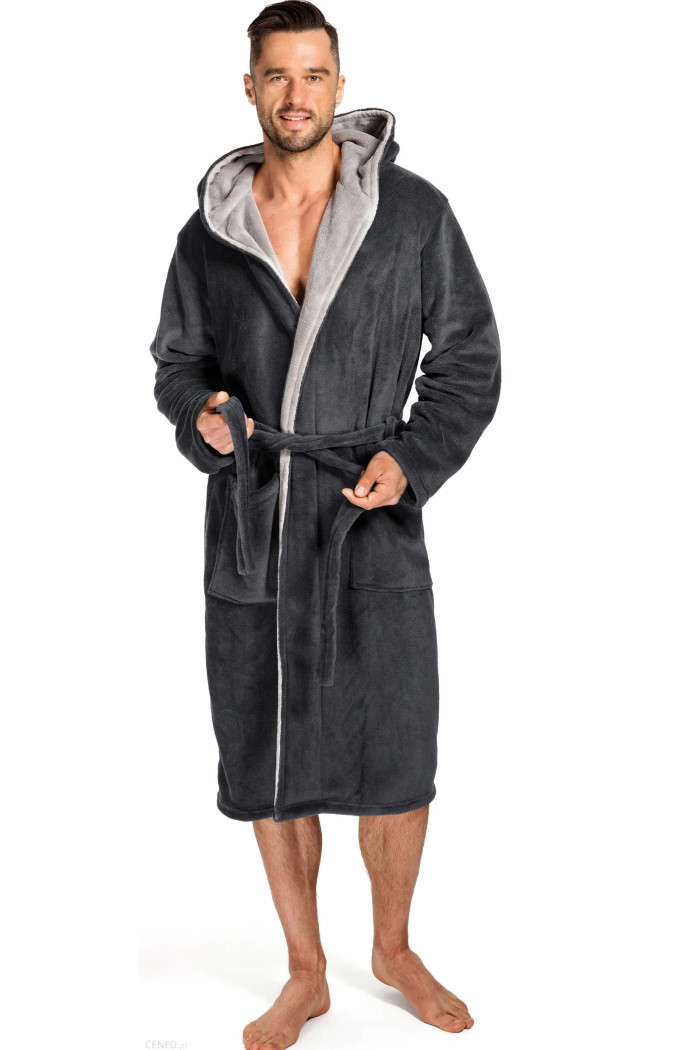 Халат мужской теплый с капюшоном Envie Adam