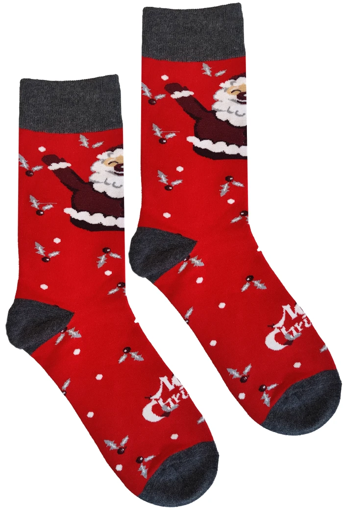 Шкарпетки чоловічі з новорічним принтом Aura.Via SF380