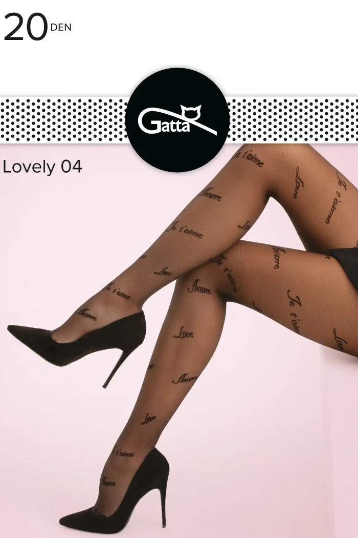Колготки з написами GATTA Lovely 04 20d