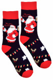 Шкарпетки чоловічі махрові з новорічним принтом Aura.Via SFV956