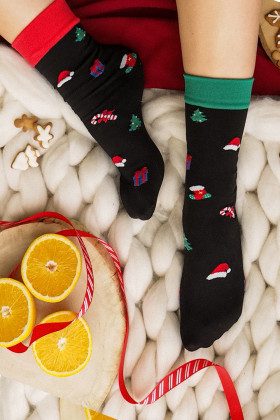 Шкарпетки з новорічним принтом Gabriella Christmas