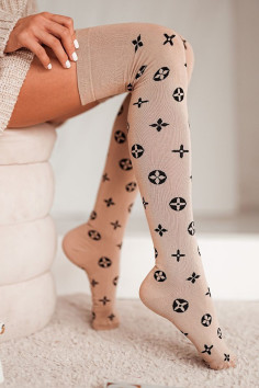 Високі гольфи-Панчохи бавовняні з принтом Milena Zakolanowki 0293/2