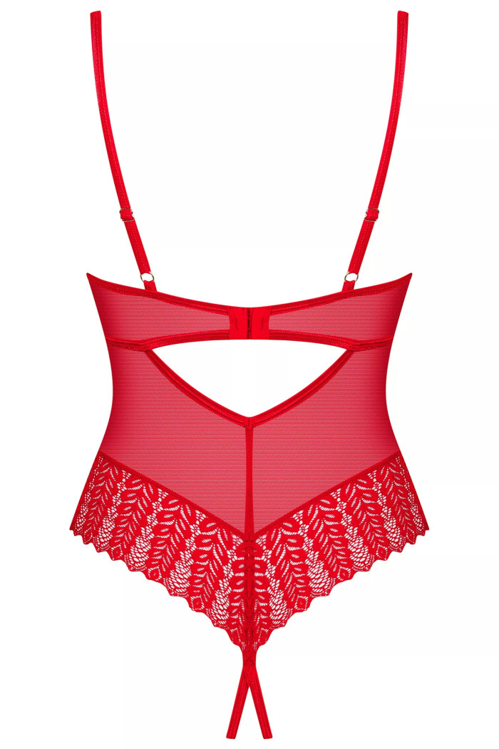 Боді жіноче відкрите з вирізами Obsessive Ingridia