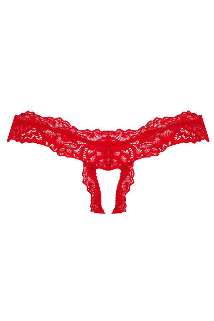 Трусики кружевные с открытым доступом Obsessive Amor Cherris otwarte