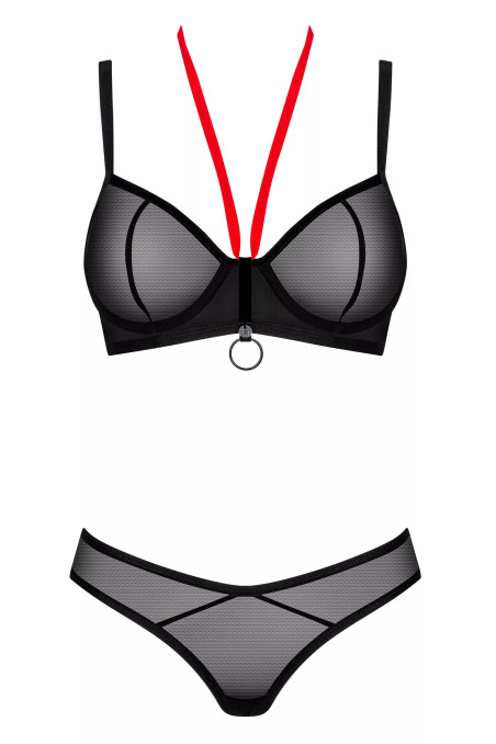 Комплект білизни прозорий Obsessive Glandez set