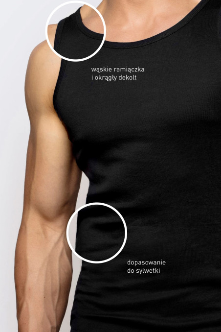 Майка мужская хлопковая Atlantic BMV-046